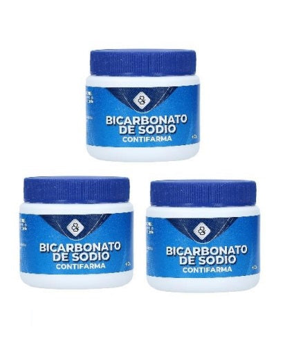 Sodium Bicarbonate 3 Pack (NaHCO₃) - Relief for Heartburn, Acid Reflux, and Indigestion