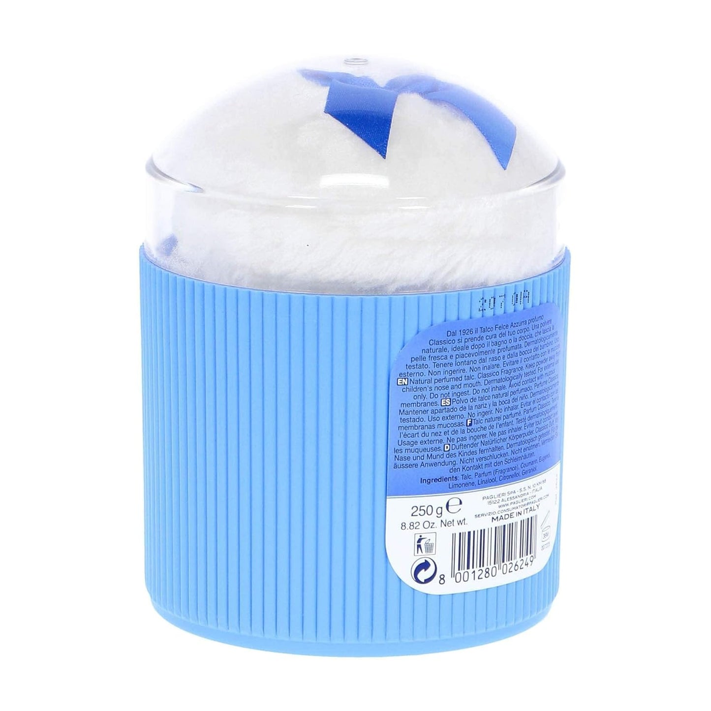 Felce Azzurra Classic Talcum Powder - Iconic Italian Body Powder with Fresh Scent, 250g