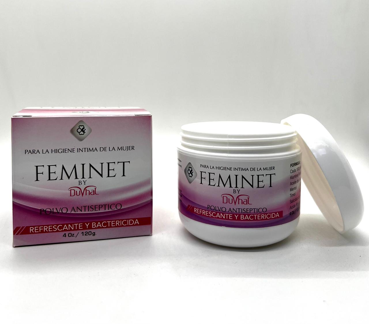 FEMINET Feminine Hygiene Powder 2 pack - Refreshing & Deodorizing Powder for Intimate Care, 4 oz