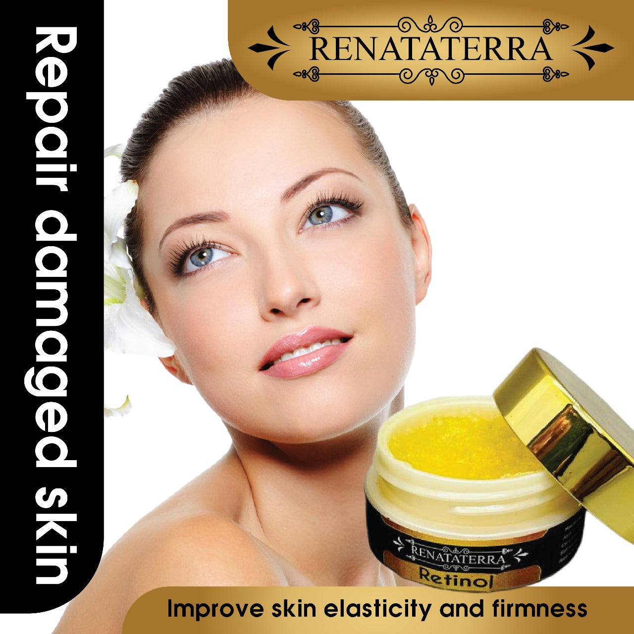 Vitamin E Serum Set (1 oz) and Retinol 1% Gel Cream (1/2 oz) | Renata Terra | Advanced Skin Care