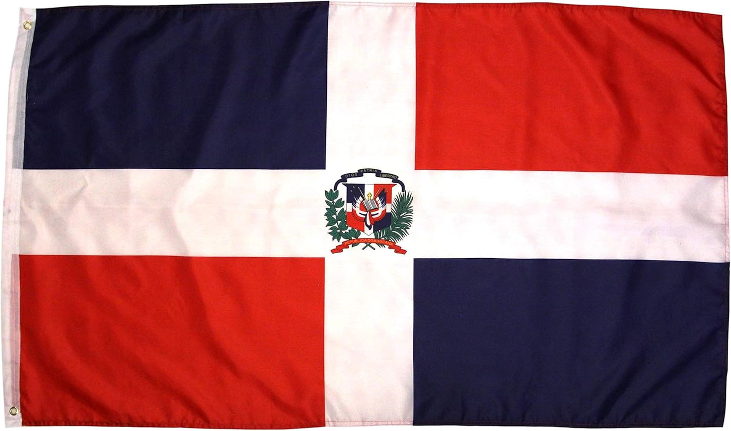 Bandera de República Dominicana 3x5 Pies – Calidad Premium para Exteriores e Interiores | High Supply