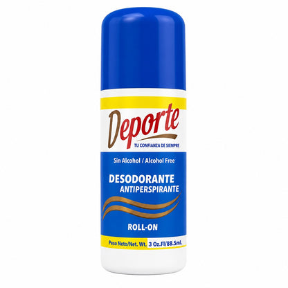Deporte® Desodorante Antitranspirante Roll-On | Deporte® Antiperspirant Roll-On Deodorant | 3 oz (90 mL)