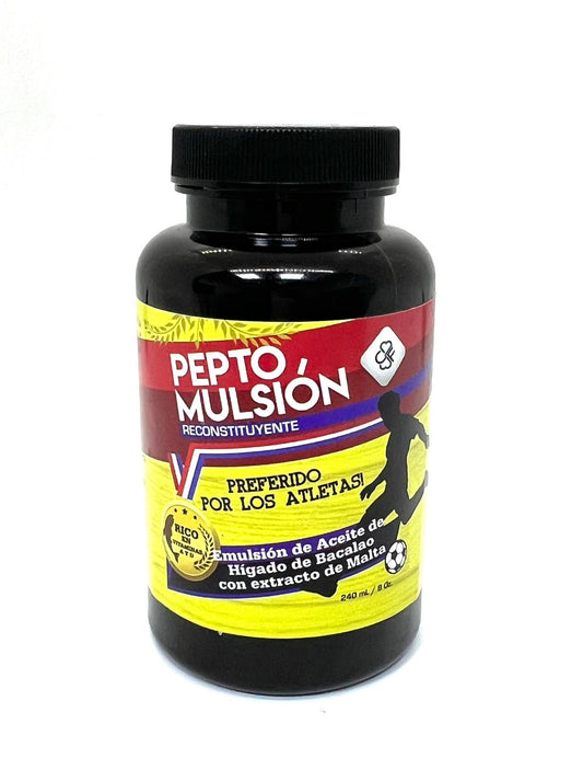 Peptomulsion - Malt Extract & Cod Liver Oil Supplement, 8 oz for Digestive and Nutritional Support