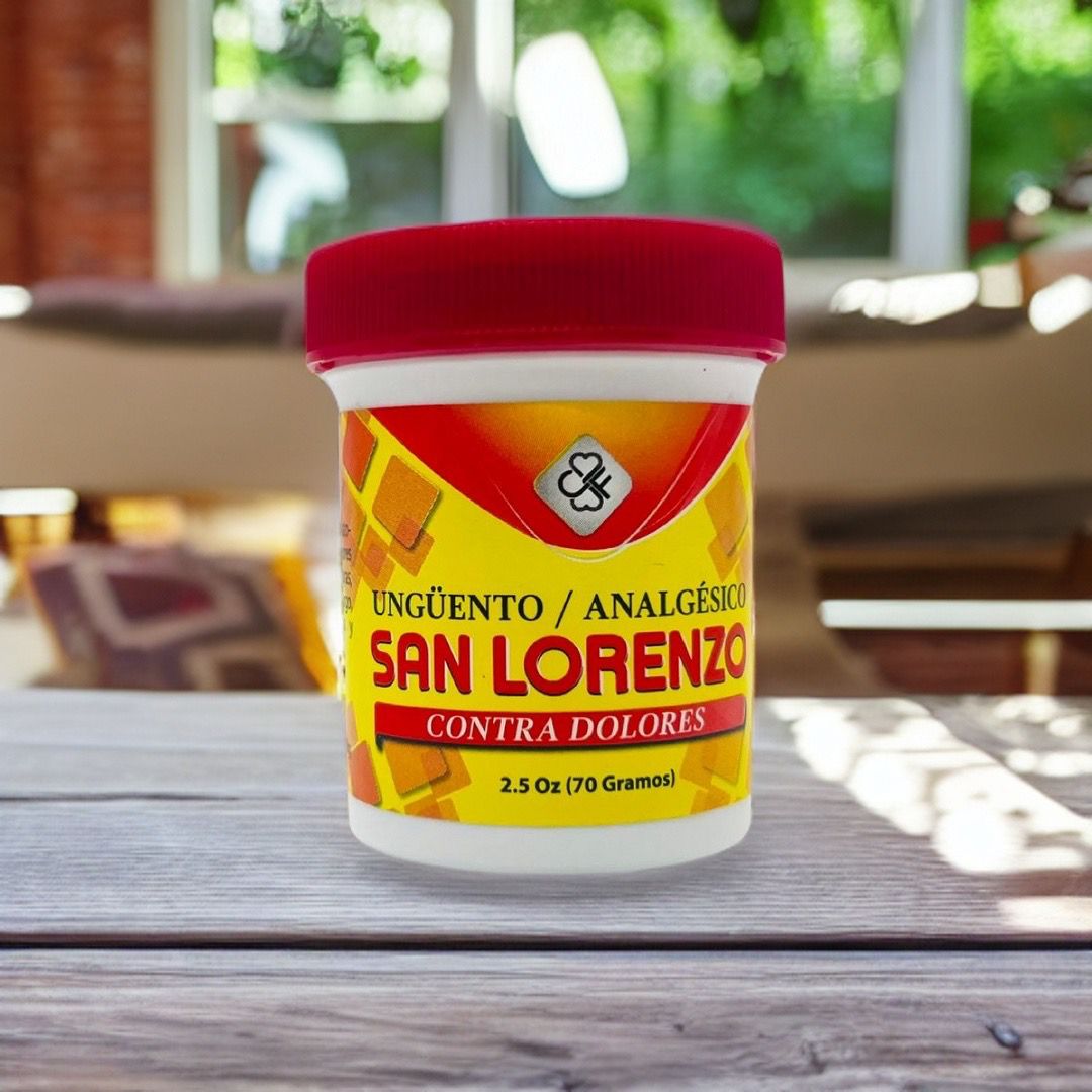 Ungüento San Lorenzo 1 oz - Alivio Instantáneo para Dolores Musculares y Articulares - Potente y Efectivo