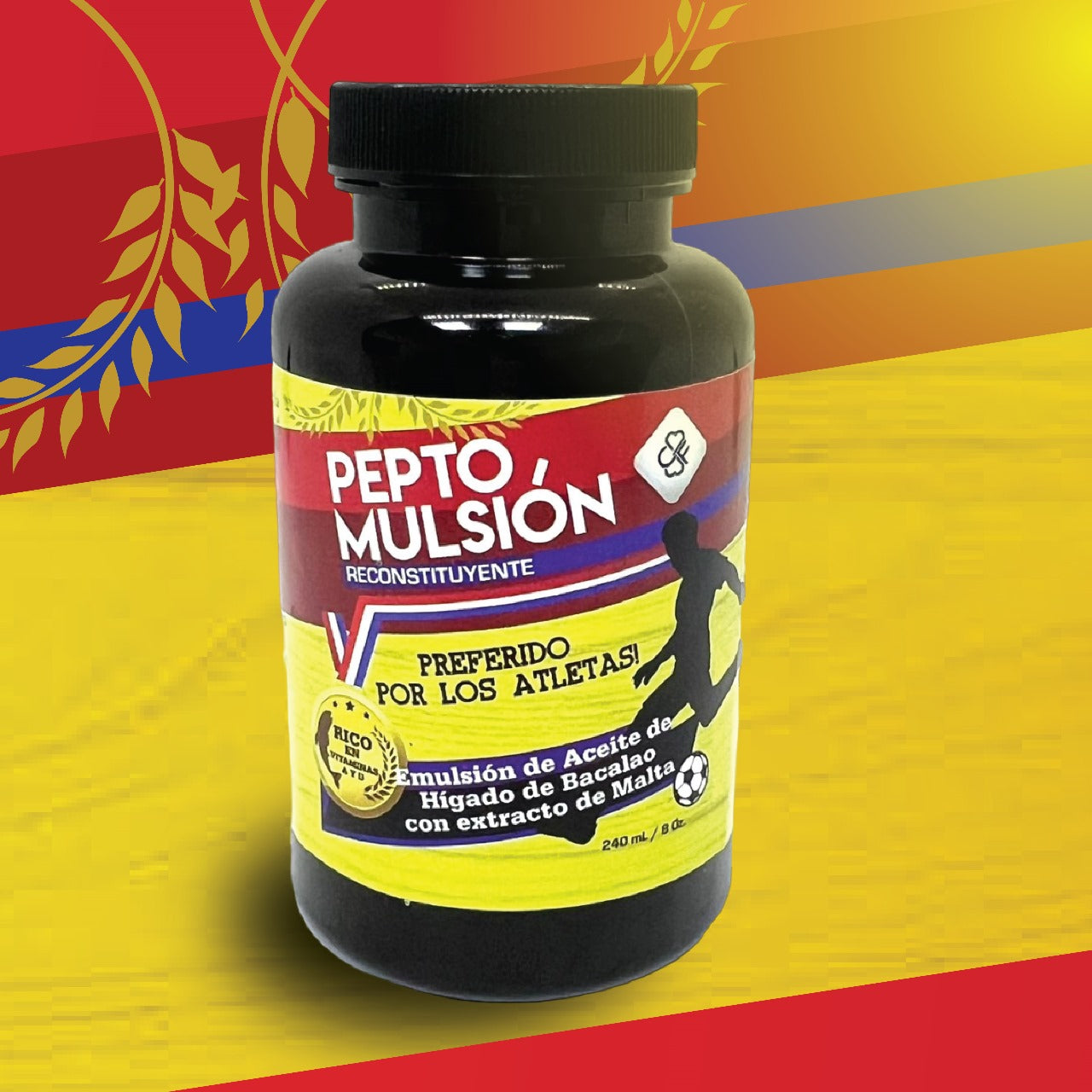 Peptomulsion - Malt Extract & Cod Liver Oil Supplement, 8 oz for Digestive and Nutritional Support