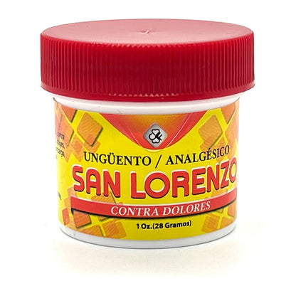 Ungüento San Lorenzo 1 oz - Alivio Instantáneo para Dolores Musculares y Articulares - Potente y Efectivo