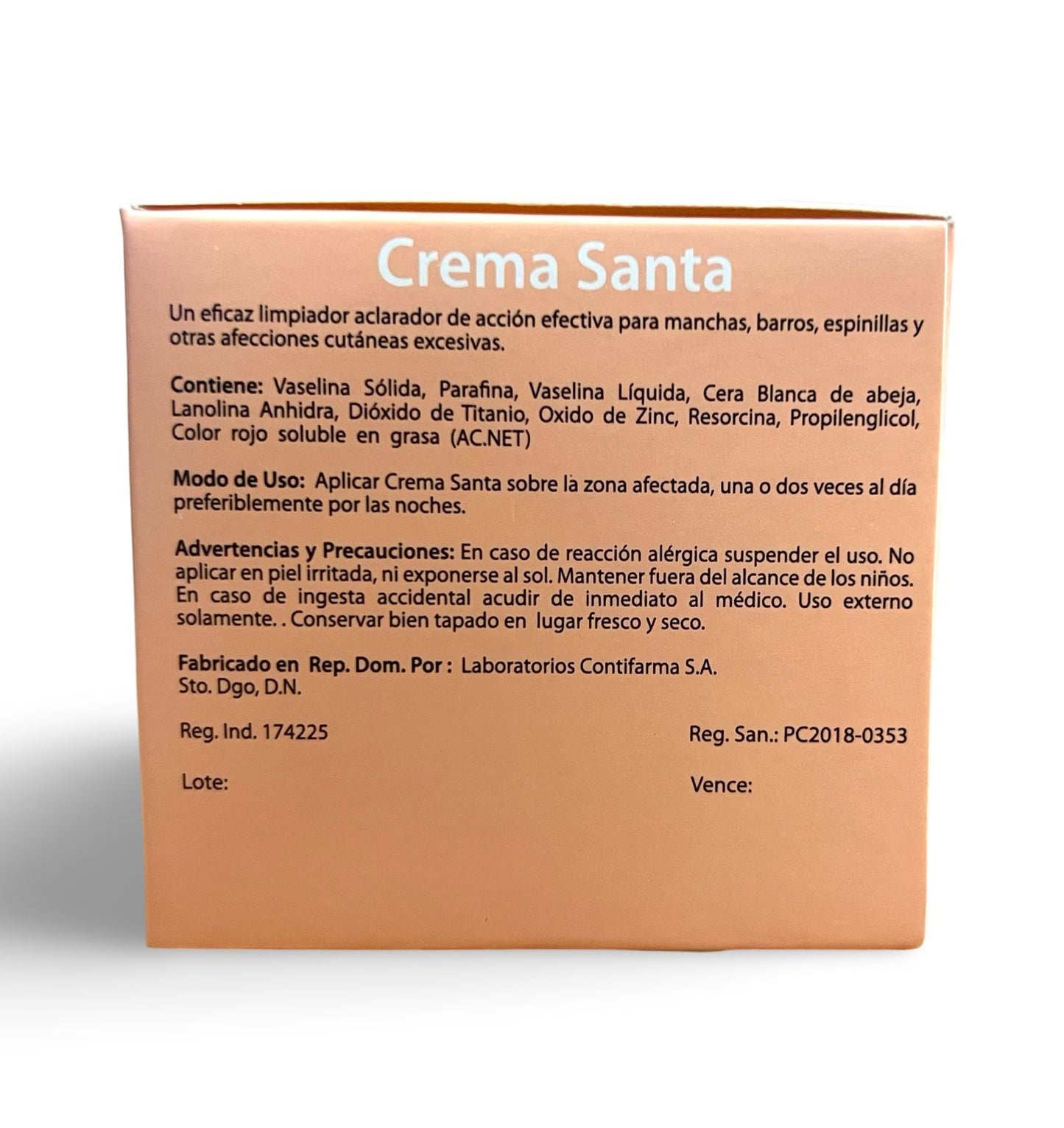 Crema Santa 1 oz | Crema de Belleza Limpiadora y Aclaradora | Piel Radiante y Uniforme