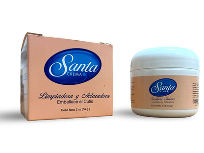 Crema Santa 1 oz | Crema de Belleza Limpiadora y Aclaradora | Piel Radiante y Uniforme