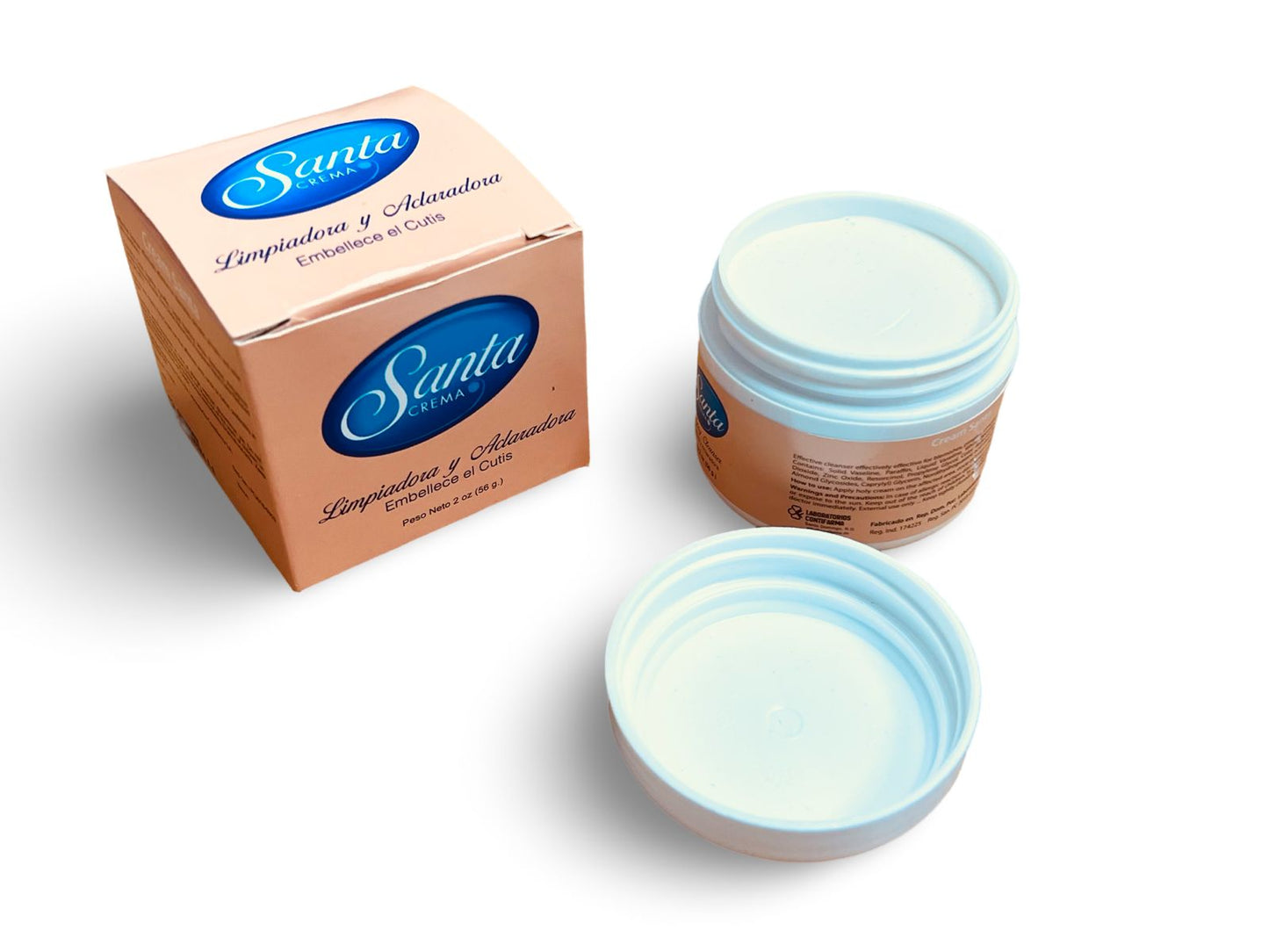 Crema Santa 1 oz | Crema de Belleza Limpiadora y Aclaradora | Piel Radiante y Uniforme