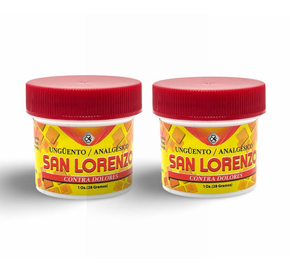 Ungüento San Lorenzo 1 oz - Alivio Instantáneo para Dolores Musculares y Articulares - Potente y Efectivo