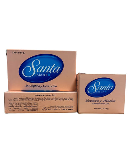 Crema Santa Skin Brightening Cream + 2 Santa Soap Bars – Spot Removal & Even Skin Tone