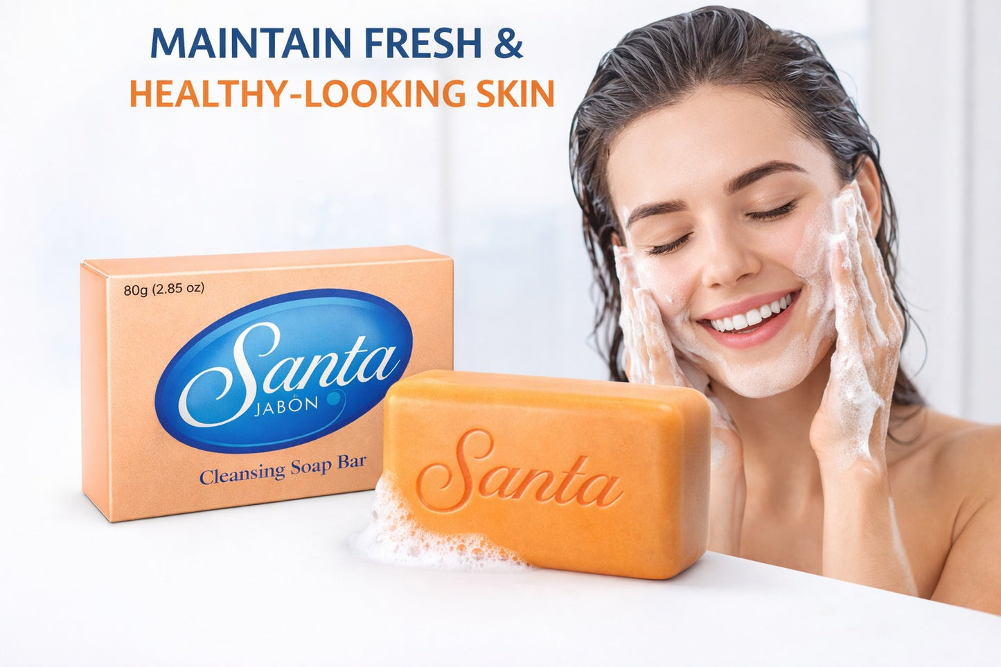 JABÓN SANTA ACLARANTE / SANTA CLEANSING SOAP BAR. 80gr