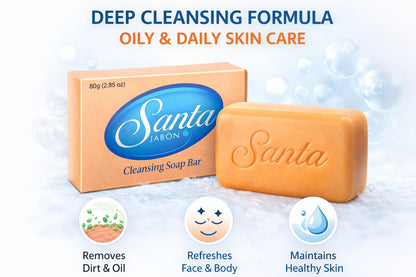 JABÓN SANTA ACLARANTE / SANTA CLEANSING SOAP BAR. 80gr