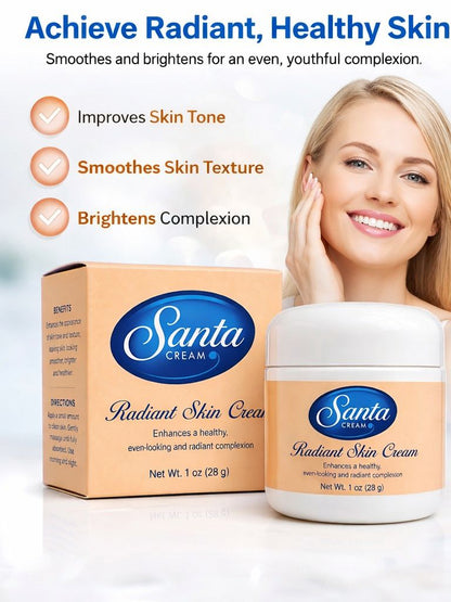 Santa Cream 1 oz | Exfoliating & Nourishing Face Cream with Salicylic Acid | Daily Moisturizing Skincare