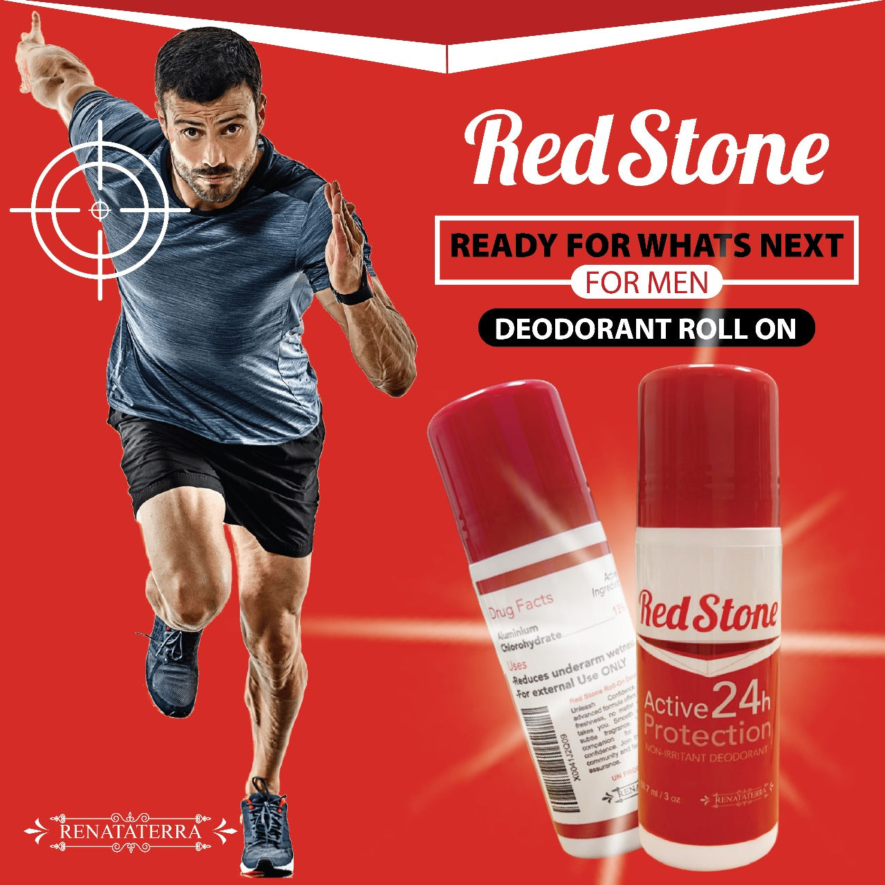 RedStone Roll-On Deodorant 2 pack - Long-Lasting 24-Hour Protection with Rich Fragrance, 3 oz