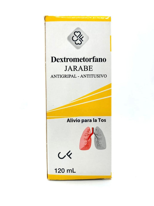 Dextromethorphan Cough Syrup 4 oz - Antitussive and Antigripal Relief for Cough and Cold Symptoms