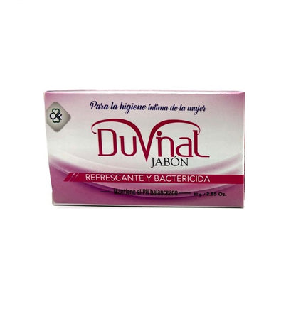 3 Pack Duvinal Soap - Feminine Intimate Hygiene Bar Soap, pH Balanced, 80g Each