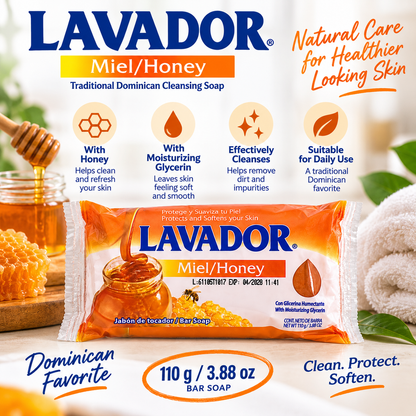 Lavador Honey Soap 110 g | Traditional Dominican Cleansing Soap
