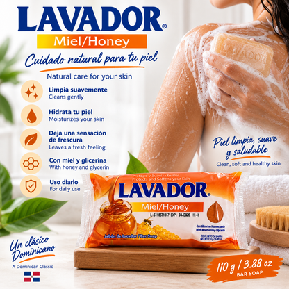 Lavador Honey Soap 110 g | Traditional Dominican Cleansing Soap