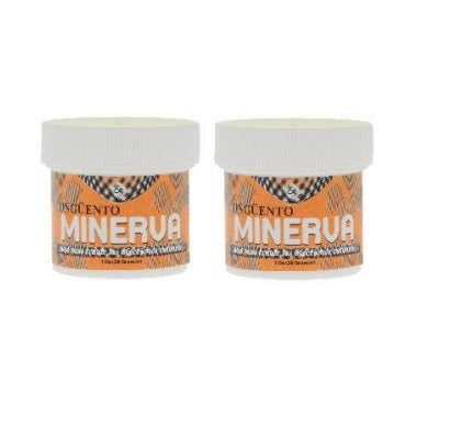 Minerva Ointment 2 Pack - Skin Care Treatment for Acne, Eczema, Itching, and Skin Conditions, 1 oz (28 g) Each Jar