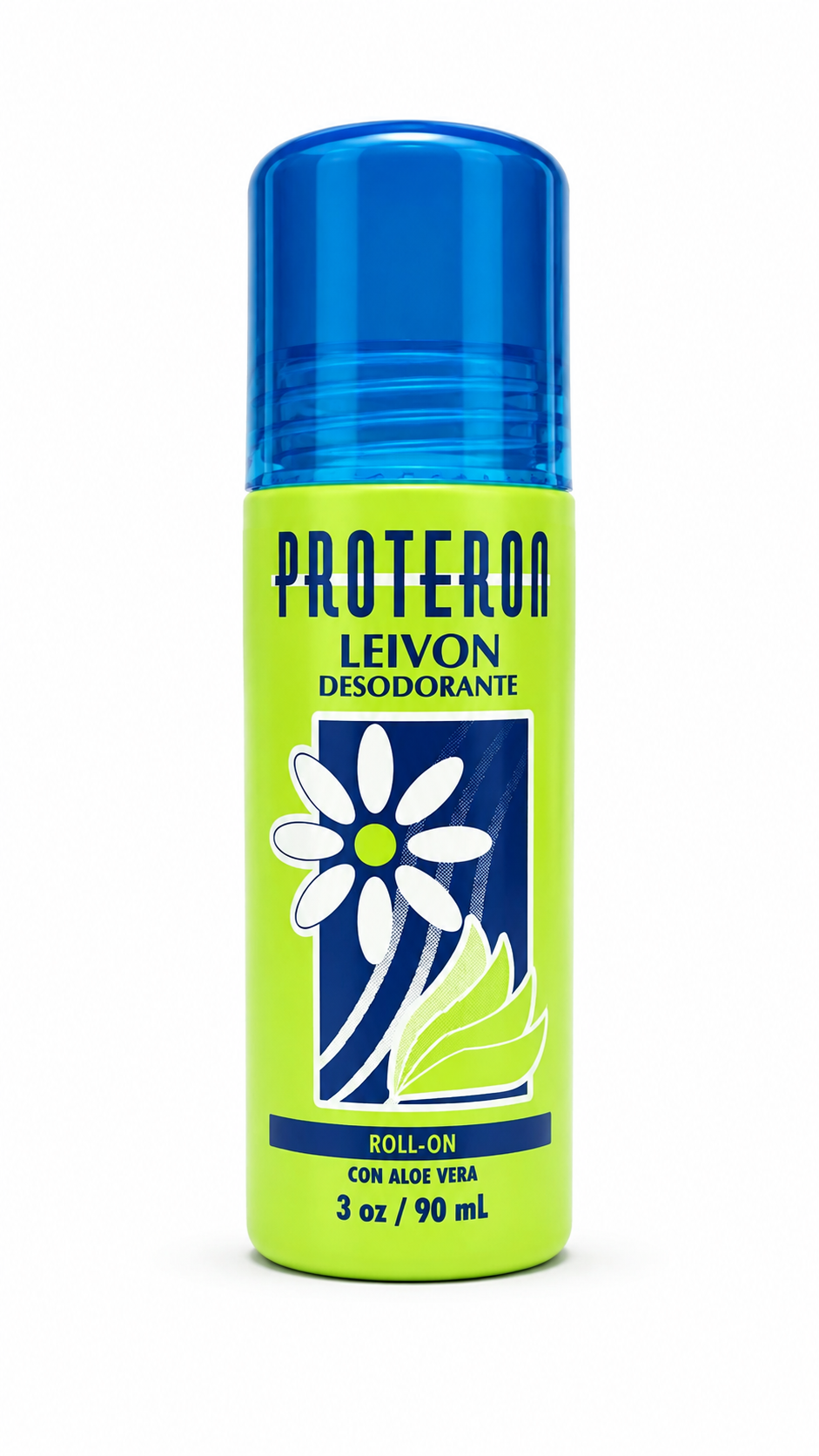 Leivon® PROTERON Roll-On Deodorant with Aloe Vera | Desodorante Roll-On con Aloe Vera | Alcohol Free | 3 oz (90 mL)